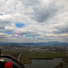 Flugwegposition um 10:55:12: Aufgenommen in der Nähe von Gemeinde Seiersberg, Österreich in 771 Meter